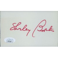 Shirley Booth Actress Signed 3x5 Index Card JSA Authenticated