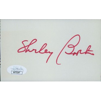 Shirley Booth Actress Signed 3x5 Index Card JSA Authenticated