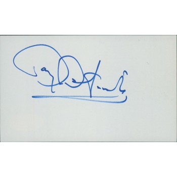 Barry Bostwick Actor Signed 3x5 Index Card JSA Authenticated
