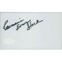 Rosemarie Bowe Stack Actress Model Signed 3x5 Index Card JSA Authenticated