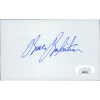 Bruce Boxleitner Actor Signed 3x5 Index Card JSA Authenticated