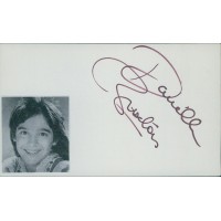 Danielle Brisebois Actress Singer Signed 3x5 Index Card JSA Authenticated