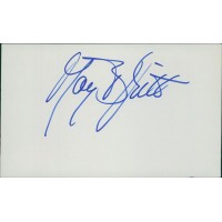 May Britt Actress Signed 3x5 Index Card JSA Authenticated