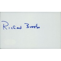 Richard Brooks Director Signed 3x5 Index Card JSA Authenticated