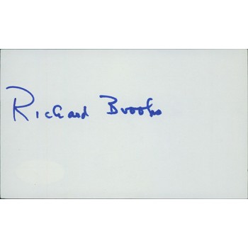 Richard Brooks Director Signed 3x5 Index Card JSA Authenticated