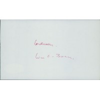 William F. Buckley Political Commentator Signed 3x5 Index Card JSA Authenticated
