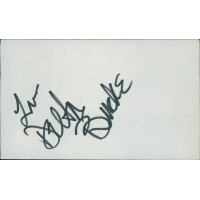 Delta Burke Actress Signed 3x5 Index Card JSA Authenticated