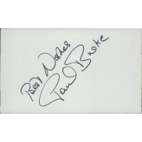 Paul Burke Actor Signed 3x5 Index Card JSA Authenticated