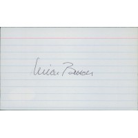 Niven Busch Writer Author Signed 3x5 Index Card JSA Authenticated
