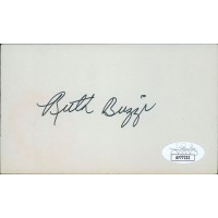 Ruth Buzzi Actress Signed 3x5 Index Card JSA Authenticated