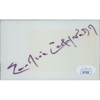 Erskine Caldwell Novelist Writer Signed 3x5 Index Card JSA Authenticated