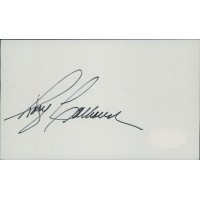 Rory Calhoun Actor Signed 3x5 Index Card JSA Authenticated
