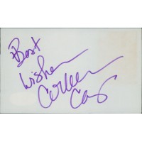 Colleen Camp Actress Signed 3x5 Index Card JSA Authenticated