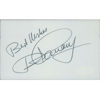 David Canary Actor Signed 3x5 Index Card JSA Authenticated