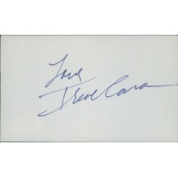 Irene Cara Actress Singer Signed 3x5 Index Card JSA Authenticated
