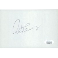 Art Carney Actor Signed 4x6 Index Card JSA Authenticated Art Carney Actor Signed 4x6 Index Card JSA Authenticated