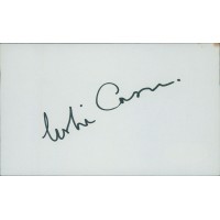 Leslie Caron Actress Signed 3x5 Index Card JSA Authenticated