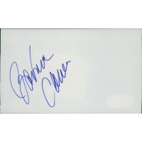 Barbara Carrera Actress Signed 3x5 Index Card JSA Authenticated