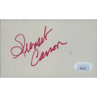 Sunset Carson Actor Signed 3x5 Index Card JSA Authenticated