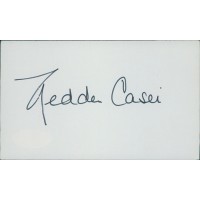 Nedda Casei Opera Singer Signed 3x5 Index Card JSA Authenticated