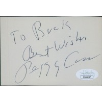 Peggy Cass Actress Comedian Signed 4.5x5 Cut Index Card JSA Authenticated
