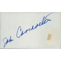 John Cassavetes Actor Signed 3x5 Index Card JSA Authenticated