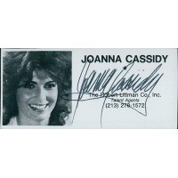 Joanna Cassidy Actress Signed 2x4 Directory Cut JSA Authenticated