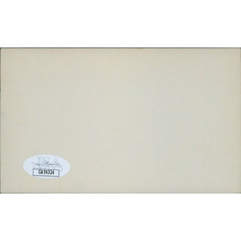 Emanuel Celler New York Congressman Signed 3x5 Index Card JSA Authenticated