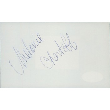 Melanie Chartoff Actress Signed 3x5 Index Card JSA Authenticated