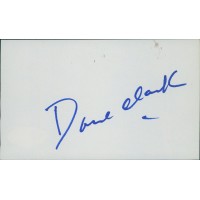 Dane Clark Actor Signed 3x5 Index Card JSA Authenticated