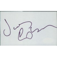 James Coburn Actor Signed 3x5 Index Card JSA Authenticated