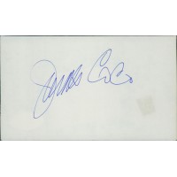James Coco Actor Signed 3x5 Index Card JSA Authenticated