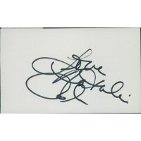 Natalie Cole Singer Signed 3x5 Index Card JSA Authenticated