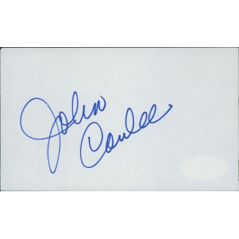 John Conlee Country Singer Signed 3x5 Index Card JSA Authenticated