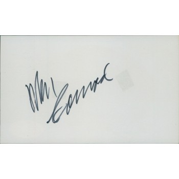 William Conrad Actor Director Signed 3x5 Index Card JSA Authenticated