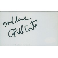 Bill Conti Composer Signed 3x5 Index Card JSA Authenticated