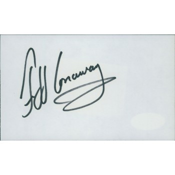 Jeff Conaway Actor Signed 3x5 Index Card JSA Authenticated