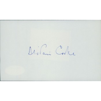 Alistair Cooke Broadcaster Journalist Signed 3x5 Index Card JSA Authenticated