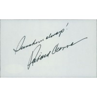 Richard Crenna Actor Signed 3x5 Index Card JSA Authenticated