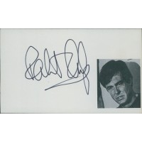 Robert Culp Actor Signed 3x5 Index Card JSA Authenticated