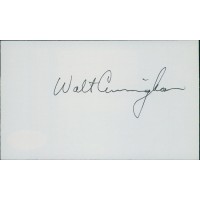 Walt Cunningham NASA Astronaut Signed 3x5 Index Card JSA Authenticated
