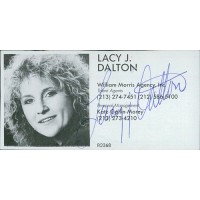 Lacy J. Dalton Country Singer Signed 2x3.5 Directory Cut JSA Authenticated