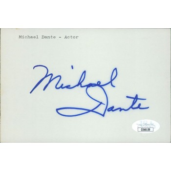 Michael Dante Actor Signed 4x6 Index Card JSA Authenticated