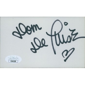 Dom DeLuise Actor Signed 3x5 Index Card JSA Authenticated