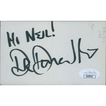 Dr. Demento Radio Host Signed 3x5 Index Card JSA Authenticated