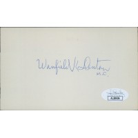 Winfield Denton Indiana Congressmen Signed 3x5 Index Card JSA Authenticated