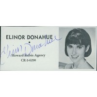 Elinor Donahue Actress Signed 2x4 Directory Cut JSA Authenticated