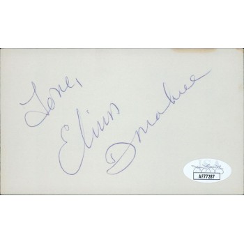 Elinor Donahue Actress Signed 3x5 Index Card JSA Authenticated