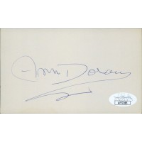 Ann Doran Actress Signed 3x5 Index Card JSA Authenticated