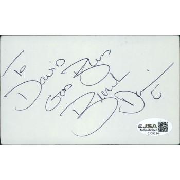 Brenda Doumani The Young and the Restless Actress Signed 3x5 Index Card JSA Auth